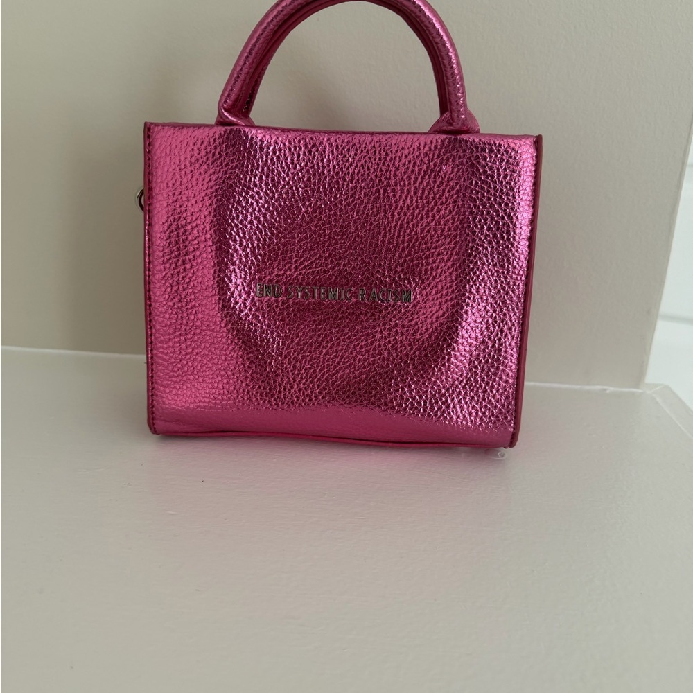 BRANDIN BLACKWOOD Metallic Pink Mini ESR Tote
